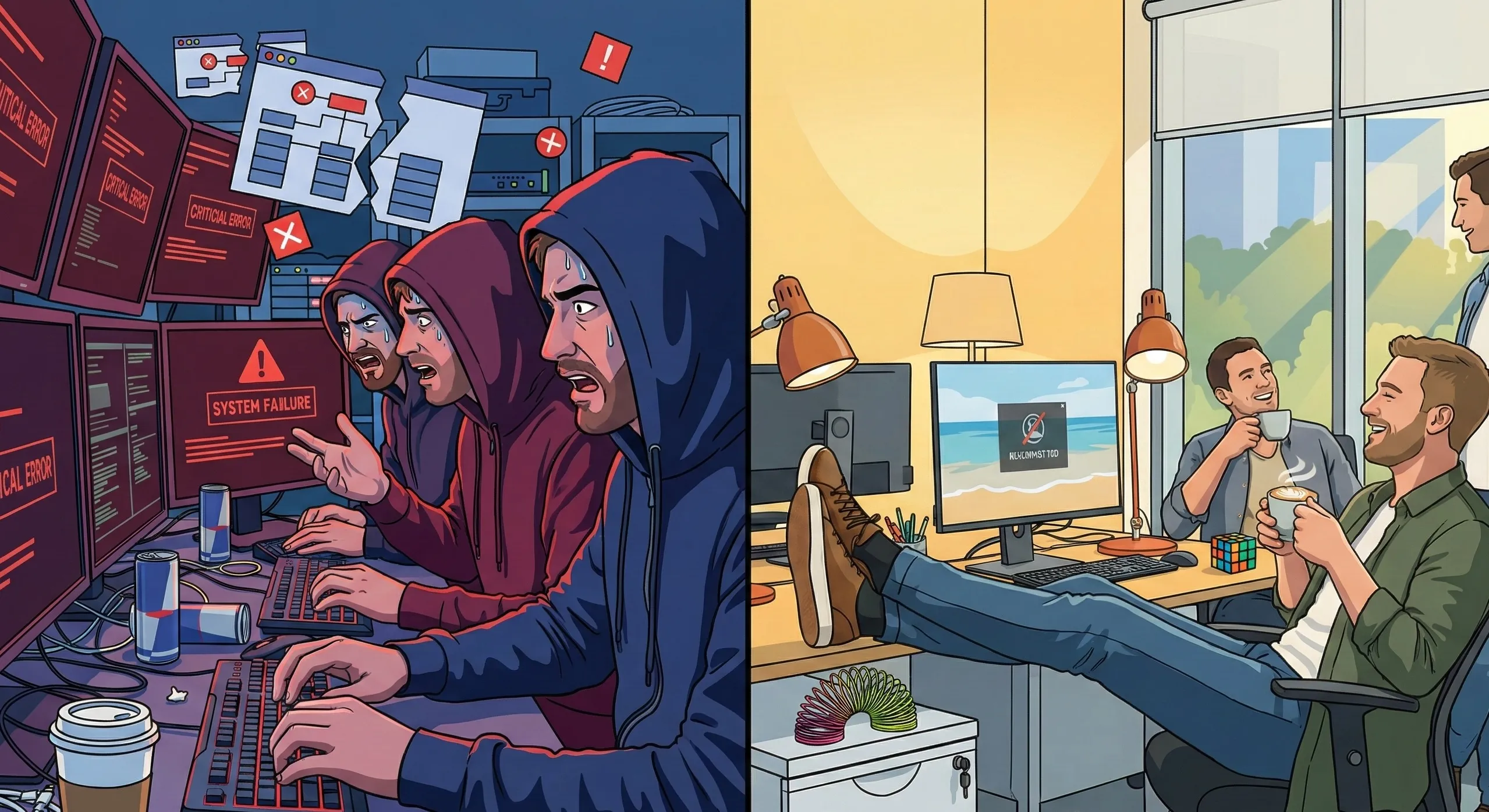 The night of October 19, 2025: chaos on one side, helplessness on the other